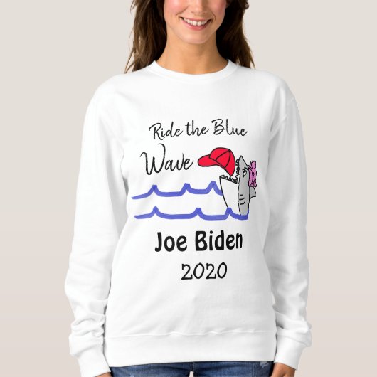 Die Blue Wave Demokrat wählt Joe Biden 2020 Sweatshirt (Vorderseite)