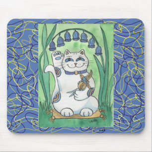 Die Bluebells klingeln Viel Glück-Maus-Pad Mousepad