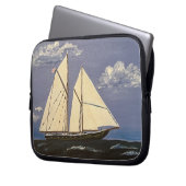 Die Bluenose, ein Rennboot Laptopschutzhülle (Vorderseite Links)