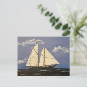 Die Bluenose, ein Rennboot Postkarte (Stehend Vorderseite)
