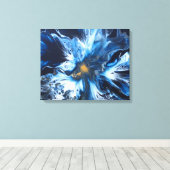 Die Blues - Akrylonisches niederländisches Druckwe Leinwanddruck (Insitu (Holzboden))