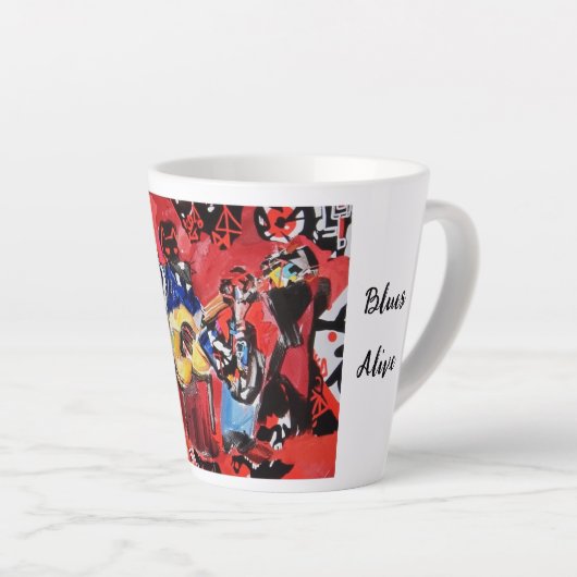 Die Blues "Alive Latte Tasse" für den Bewahrer Milchtasse (Rechte Ecke)