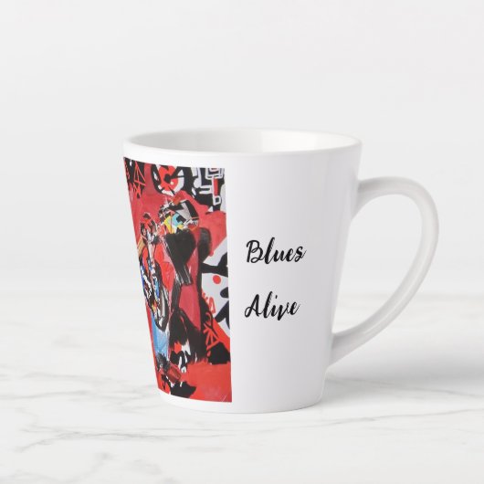 Die Blues "Alive Latte Tasse" für den Bewahrer Milchtasse (Rechts)