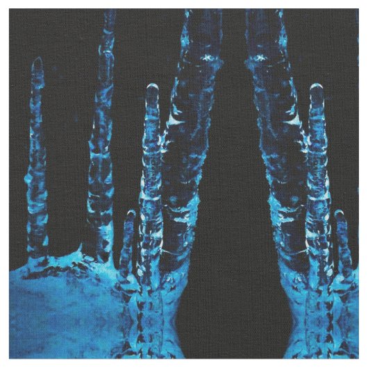 Die Blues des Icicle Stoff (Nahaufnahme)