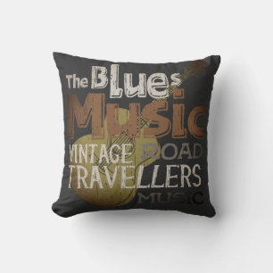 Die Blues Music Vintage Raketenstraße Kissen