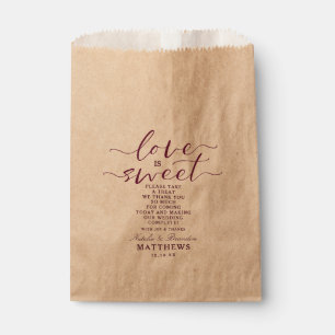 Die blühende Chic Floral Wedding Liebe ist süße Le Geschenktütchen