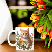 Die blühende Kitty Kaffeetasse