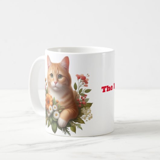Die blühende Kitty Kaffeetasse (Vorderseite Links)
