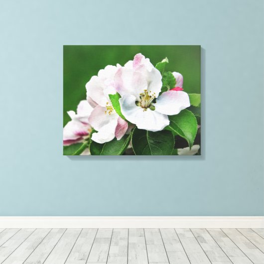 Die blühende Leinwand des Apfelbaums Kunst (Insitu (Holzboden))