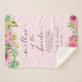 Die blühende schicke Mutter der Braut Sherpadecke (Vorderseite (Horizontal))