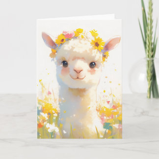 Die Blume Alpaca Karte