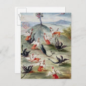 Die Blume auf dem Berg Postkarte (Vorne/Hinten)