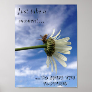 Die Blume der Biene Poster