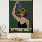 Die Blume der Mädchen ist nett zu dir Poster (Küche)