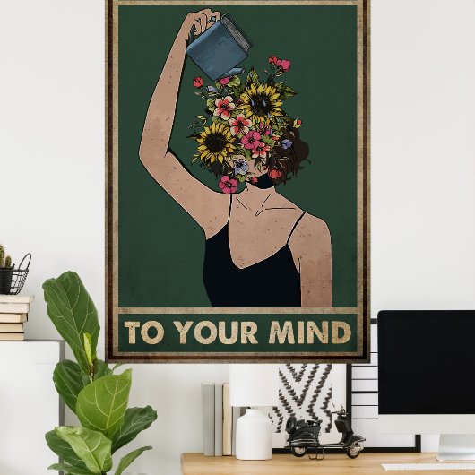 Die Blume der Mädchen ist nett zu dir Poster (Heimbüro)