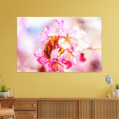 Die Blume der rosa Sakura im Frühjahr Leinwanddruck (Insitu (Wohnzimmer))