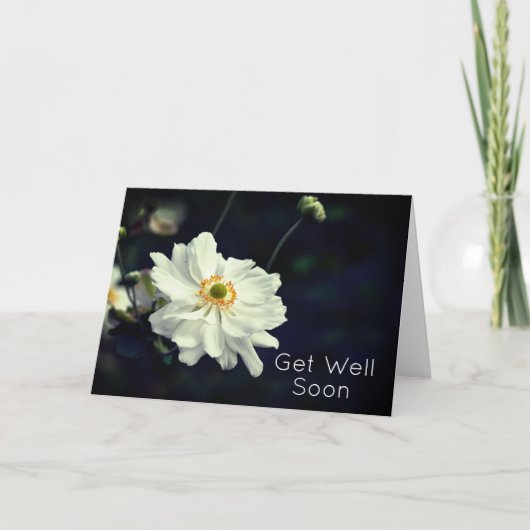 Die Blume des Anemone Garden werden bald gesund Karte (Vorderseite)