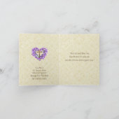 Die Blume des Girl Angel Lavender Karte (Innenseite)