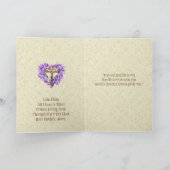 Die Blume des Girl Angel Lavender Karte (Innenseite)