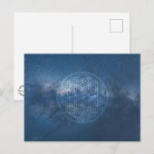 Die Blume des Lebens - 2 Bilder Postkarte (Vorne/Hinten)