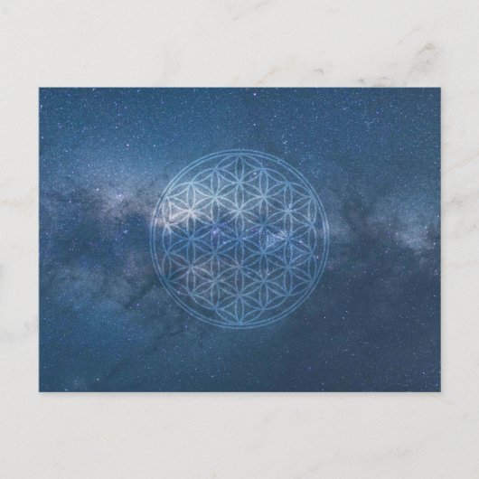 Die Blume des Lebens - 2 Bilder Postkarte (Vorderseite)