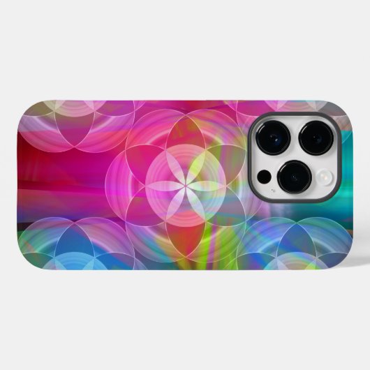 Die Blume des Lebens, geometrische Muster Case-Mate iPhone Hülle (Rückseite (Horizontal))