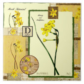 Die Blume des März Fliese (Vorderseite)