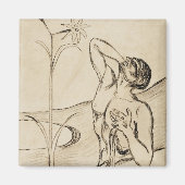 Die Blume des Schmerzes (1898) von Edvard Munch Magnet (Vorne)