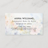 Die Blume des Wasserfarbenfrühlings macht Künstler Visitenkarte (Rückseite)