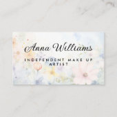 Die Blume des Wasserfarbenfrühlings macht Künstler Visitenkarte (Vorderseite)