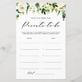 Die Blume des weißen Winters, wie alt die Elternka