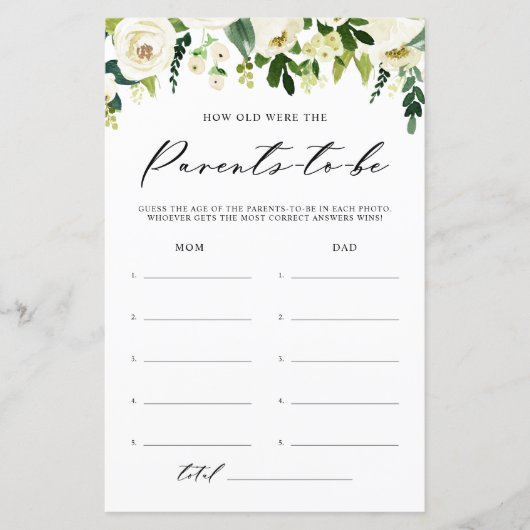 Die Blume des weißen Winters, wie alt die Elternka (Vorderseite)