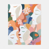 Die Blume Fleecedecke (Vorderseite)
