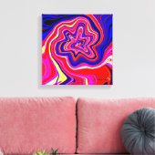 Die Blume in meinem Garten Leinwanddruck (Insitu (Wohnzimmer))