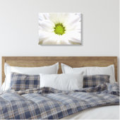Die Blume ist ganz weiß. Blumenkunst zum Foto von Leinwanddruck (Insitu (Schlafzimmer))