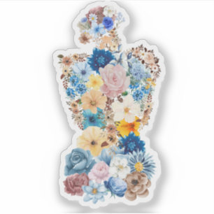 Die Blume Künstlerin Aufkleber
