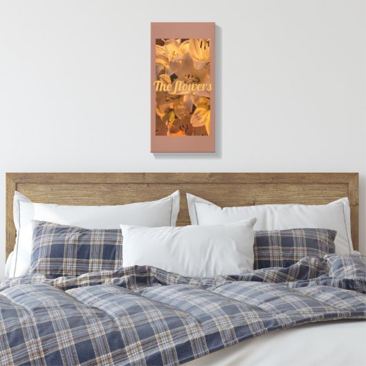 die Blume Leinwanddruck (Insitu (Schlafzimmer))