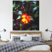 Die Blume leuchtet bei Sonnenlicht Leinwanddruck (Insitu (Schlafzimmer))