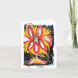 Die Blume Messy (innen leer) Karte