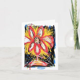 Die Blume Messy (innen leer) Karte