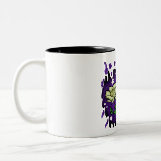 Die Blume nachts Zweifarbige Tasse