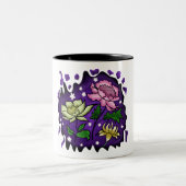 Die Blume nachts Zweifarbige Tasse (Mittel)