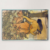 Die Blume - Nobelpreis: Jugendstil von Mucha Ed.2 Puzzle (Horizontal)