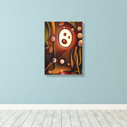 die Blume pos. Leinwanddruck (Insitu (Holzboden))