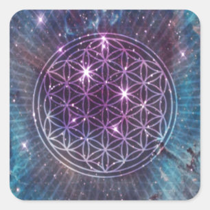 Die Blume Quadratischer Aufkleber