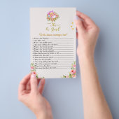 Die Blume Rosa und Gold ist ein Thema für Mädchen. Flyer (Handgriff)