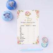 Die Blume Rosa und Gold ist ein Thema für Mädchen. Flyer (Einzeln)