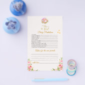 Die Blume Rosa und Gold ist ein Thema für Mädchen. Flyer (Einzeln)