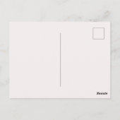 Die Blume Rosa und Gold ist ein Thema für Mädchen. Postkarte (Rückseite)