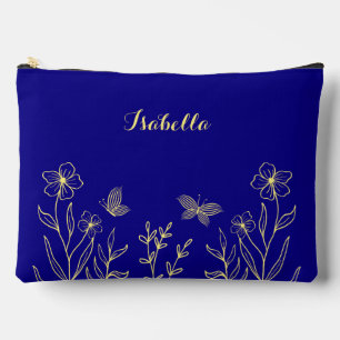Die Blume sind ganz in Blau Zubehörtasche